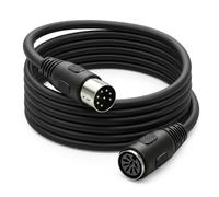 HTGuoji Cable de audio para altavoz de extensión DIN macho a hembra de 8 | Cable de altavoz MIDI de 8 pines DIN Hi-Fi para Bang & Olufsen BeoLab PowerLink MK2, pedal Peavey Sanpera