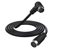 HTGuoji S-Video - Cable de extensión mini de 9 pines macho de 90 grados a hembra, cable de video DIN pequeño 9P para receptor de video proyector (1,5 metros)
