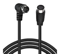 HTGuoji S-Video Mini Cable de extensión macho de 90 grados a hembra, cable de video DIN pequeño 9P para dispositivos de video como receptor proyector conexión de cámara (3 metros)