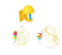 HTGWCG Juguete Colgante para Puerta para Gatos, Ratón Interactivo con Cola de Plumas para Gatos de Interior, Juguete de Enriquecimiento contra el Aburrimiento