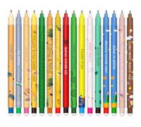 HTGWCG Set of erasable gel pens - Bolígrafo de gel borrable, ball on the end to remove temperature sensitive, tip diameter 0.7 mm (Juego de 16 bolígrafos borrables temáticos)