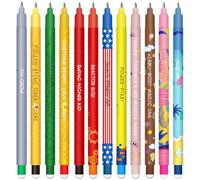 HTGWCG Set of erasable gel pens - Bolígrafo de gel borrable, ball on the end to remove temperature sensitive, tip diameter 0.7 mm (12 bolígrafos borrables de películas)