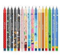 HTGWCG Set of erasable gel pens - Bolígrafo de gel borrable, ball on the end to remove temperature sensitive, tip diameter 0.7 mm (16 bolígrafos borrables con temática mágica)