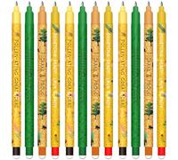 HTGWCG Set of erasable gel pens - Bolígrafo de gel borrable, ball on the end to remove temperature sensitive, tip diameter 0.7 mm (Juego de 12 bolígrafos borrables verdes Gaming)