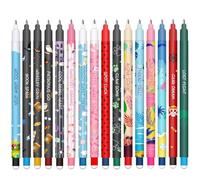 HTGWCG Set of erasable gel pens - Bolígrafo de gel borrable, ball on the end to remove temperature sensitive, tip diameter 0.7 mm (16 nuevos bolígrafos borrables temáticos)