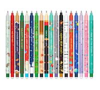 HTGWCG Set of erasable gel pens - Bolígrafo de gel borrable, ball on the end to remove temperature sensitive, tip diameter 0.7 mm (18 bolígrafos borrables - Aleatorios)