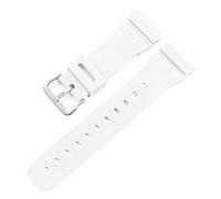 HTHRRFE Accesorios de reloj compatibles con Casio G-Shock DW5600 DW6900 G5600 G5700 GW-M5610 GW-5000 GM5610 GWX5600 Correa de silicona de 16 mm(White Silver)