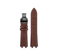 HTHRRFE Compatible con Casio EDIFICE Series Ocean Heart EF-539D EF 539D EF 539 Reloj de cuero genuino Pulsera deportiva de carreras Cadena de reloj modificada(Brown brown-black B)