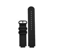 HTHRRFE Compatible con Casio GBA-800-1A GBA-800-7A GBA-800 GMA-B800 GA-800 GBD-800 GA110 Correa de reloj de lona de nailon for hombre, correa de reloj deportiva de 16mm(Black black)