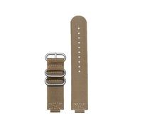 HTHRRFE Compatible con Casio GBA-800-1A GBA-800-7A GBA-800 GMA-B800 GA-800 GBD-800 GA110 Correa de reloj de lona de nailon for hombre, correa de reloj deportiva de 16mm(Khaki silver)