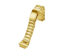 HTHRRFE Compatible con Casio GSHOCK DW-H5600 Dw-h5600mb Reloj for hombre Cadena Caja Acero inoxidable sólido Correa Pulsera Bisel metálico Accesorios(Gold only strap)