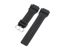 HTHRRFE Compatible con Casio MCW-200H AE-1400 Correa de Reloj de Silicona for Hombres Interfaz elevada Correa de Reloj de Resina Original Impermeable a Prueba de Sudor 20 mm(Black-ST-K5)