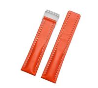 HTHRRFE Compatible con correa de cuero Breitling Super Marine Avenger Super Marine Aviation Timing para hombre, herramienta de instalación de correa de 22 mm y 24 mm, 22mmSilver Buckle