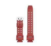 HTHRRFE Compatible con correa de silicona Casio G9200 G9100 GW9200 GW9101 GW9102 GW9110 GW9125, accesorio for correa de reloj, pulsera for hombre con herramienta(179 Red Silver)