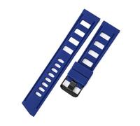 HTHRRFE Compatible con Huawei GT2 Glory Seiko Spaceman correa de reloj deportiva impermeable de goma de silicona masculina 20/22mm correa de reloj(Blue-black,20mm)