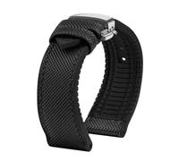 HTHRRFE Compatible con Longines Seiko IWC Pilots The Little Prince Mark Series Correa de reloj con parte inferior de goma de nailon 20 mm 22 mm Correa de muñeca impermeable for hombres(B Black black S