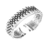 HTHRRFE Correa de acero inoxidable macizo 904L compatible con Rolex Datejust Day-Date Oyster Perpetual Date, correas plateadas de 20 mm y 21 mm.(Silver-5,21mm)