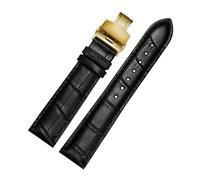 HTHRRFE Correa de piel de becerro azul for hombre y mujer, con hebilla plegable, compatible con Mido, Omega, Citizen, Blue Angel, accesorios 20, 22 y 23.(Blue Pink,20mm)