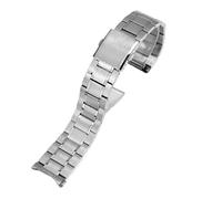 HTHRRFE Correa de reloj compatible con Casio MDV106 Swordfish 5374 MTP-1374/1375/MDV-106/107 VD01, accesorios de correa, pulsera clásica de acero inoxidable, 22(Frosted Silver)