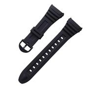 HTHRRFE Correa de reloj compatible con Casio W-96H 3239 for deportes al aire libre, correa de goma, hebilla de plástico o acero, pulsera de silicona de 18 mm.