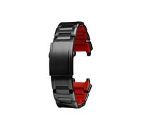 HTHRRFE Correa de reloj de acero inoxidable 316L compatible con Casio Heart Of Steel MTG-B1000 MTG-B2000, correa de reloj con herramienta.(Black-red,MTG-B2000)