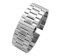 HTHRRFE Correa de reloj de acero inoxidable de 24 mm, 26 mm, 28 mm, 30 mm, compatible con Diesel DZ4316 DZ7395 7305 4209 4215, pulsera de reloj de pulsera sólida de metal for hombres(3101 Silver,22mm)