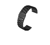 HTHRRFE Correa de reloj de acero inoxidable sólido de 24 mm, 26 mm, 28 mm, 30 mm, compatible con correa de reloj Diesel Seven Friday, correa de acero de gran tamaño, pulsera for hombre(B black,20mm)