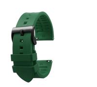 HTHRRFE Correa de reloj de caucho fluorado de 23 mm y 24 mm compatible con Casio PRW-6600, PRG-600, PRW-60/30/50/70YT, PRJ-B001, naranja, verde y marrón.(Green-Black,23mm)