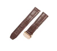 HTHRRFE Correa de reloj de cuero genuino compatible con Maurice Lacroix Pontos PT6098 PT6388 Les Classiques Serie LC6017 Correa de cuero de vaca impermeable 20 22 mm(Brown-Rose,22mm)