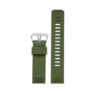 HTHRRFE Correa de reloj de gel de sílice compatible con Casio PROTREK PRT-B50/B70 PRW-35/60/61Y, resistente al agua y suave, deportiva, de 23 mm, for hombre.(Armygreen-silver)