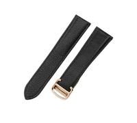 HTHRRFE Correa de reloj de piel auténtica compatible con Cartier London Solo Series, impermeable, a prueba de sudor, con patrón de lichi, 20 y 22 mm, 18mm, Metal, Sin piedra preciosa
