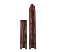 HTHRRFE Correa de reloj de piel auténtica compatible con Cartier PASHA, hebilla plegable, 21 x 15 mm, 20 x 12 mm, 18 x 10 mm, for hombre y mujer.(Brown No buckle,20.12mm)
