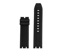 HTHRRFE Correa de reloj deportiva de silicona compatible con la serie Tissot Racing T115417A, correa de reloj especial de doble muesca T115.427 for hombre.(Black no buckle)