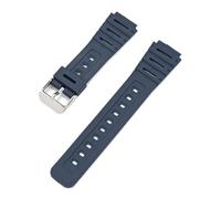 HTHRRFE Correa de resina compatible con Casio CA-53W, CA-61W, FT-100W y W-520U, pulsera convexa resistente al agua for hombre con accesorio de herramienta.(Blue-S clasp)