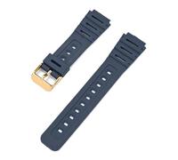 HTHRRFE Correa de resina compatible con Casio CA-53W, CA-61W, FT-100W y W-520U, pulsera convexa resistente al agua for hombre con accesorio de herramienta.(Blue-G clasp)