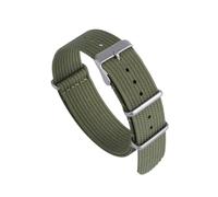 HTHRRFE Correa NATO Allinone de nailon tejido fino y lona, compatible con correas de 18 mm, 19 mm, 20 mm y 22 mm. Estilo transpirable e impermeable.(Army green,18mm)