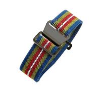 HTHRRFE Correas de reloj de nailon elásticas compatibles con paracaídas francés de los años 60 compatibles con correa Rolex Seiko Tudor Water Ghost 18 20 22 mm(Rainbow-Black,22mm)