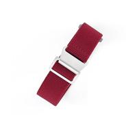 HTHRRFE Correas de reloj de nailon elásticas compatibles con paracaídas francés de los años 60 compatibles con correa Rolex Seiko Tudor Water Ghost 18 20 22 mm(Wine Red-Steel,20mm)