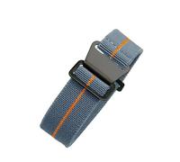 HTHRRFE Correas de reloj de nailon elásticas y transpirables con paracaídas compatibles con la correa de la serie Rolex Seiko Water Ghost Tudor Omega 18 20 22 mm(D-Gray Orange-Black,22mm)