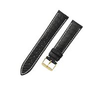 HTHRRFE Cuero de cocodrilo americano impermeable ComCompatible con accesorios compatibles con correas de reloj Cartier London Ronde Solo Brown Key for hombre de 22 24 mm(BlackWhite-Golden-K1,21mm)
