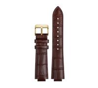 HTHRRFE For reloj LV Boca elevada Compatible con Louis Vuitton Tambour Q1121 Q114k Correa de reloj dedicada Correa de reloj de piel de vaca Hombres Mujeres con herramientas(A Brown gold,21x12mm)