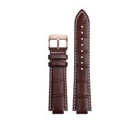 HTHRRFE For reloj LV Boca elevada Compatible con Louis Vuitton Tambour Q1121 Q114k Correa de reloj dedicada Correa de reloj de piel de vaca Hombres Mujeres con herramientas(A Brown white RG,18x10mm)
