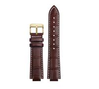 HTHRRFE For reloj LV Boca elevada Compatible con Louis Vuitton Tambour Q1121 Q114k Correa de reloj dedicada Correa de reloj de piel de vaca Hombres Mujeres con herramientas(A Brown white GD,21x12mm)