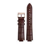 HTHRRFE For reloj LV Boca elevada Compatible con Louis Vuitton Tambour Q1121 Q114k Correa de reloj dedicada Correa de reloj de piel de vaca Hombres Mujeres con herramientas(A Brown rosegold,18x10mm)