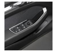 HTHRRFE Marco embellecedor for Interruptor de elevación de apoyabrazos de Panel de manija de Puerta de Ventana Interior de automóvil Compatible con Audi A3 8V 2013-2019 Accesorios for automóviles