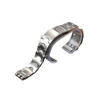 HTHRRFE Modelo especial Correa de reloj de acero inoxidable macizo de 22 mm compatible con Swatch YRS403 406 G007401 402 409 410 Pulsera plateada con correa de reloj(SWQ-03(17mm))
