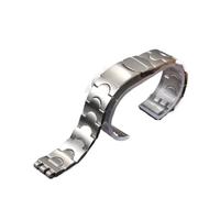 HTHRRFE Modelo especial Correa de reloj de acero inoxidable macizo de 22 mm compatible con Swatch YRS403 406 G007401 402 409 410 Pulsera plateada con correa de reloj(SWQ-03(19.5mm))