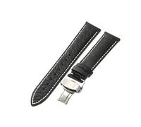 HTHRRFE Pulsera de piel de cocodrilo impermeable compatible con Tissot Montblanc Tudor Breitling con patrón redondo de piel auténtica, 21 20 mm, 21mm, Cuero, Sin piedra preciosa