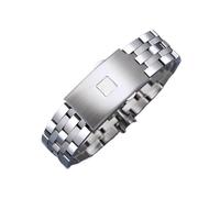 HTHRRFE Pulsera de reloj compatible con Tissot 1853 PRC200 T17 T461 T055 T014 for hombre, con cierre desplegable, correa de acero inoxidable, cadena de 19 mm y 20 mm.(19mm)