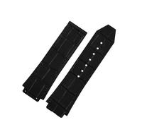 HTHRRFE Reloj de piel de vaca compatible con Hengbao Yubo Classic Fusion Big Bang, cadena de silicona y cuero genuino for hombre, 26-19 mm(Black no buckle)